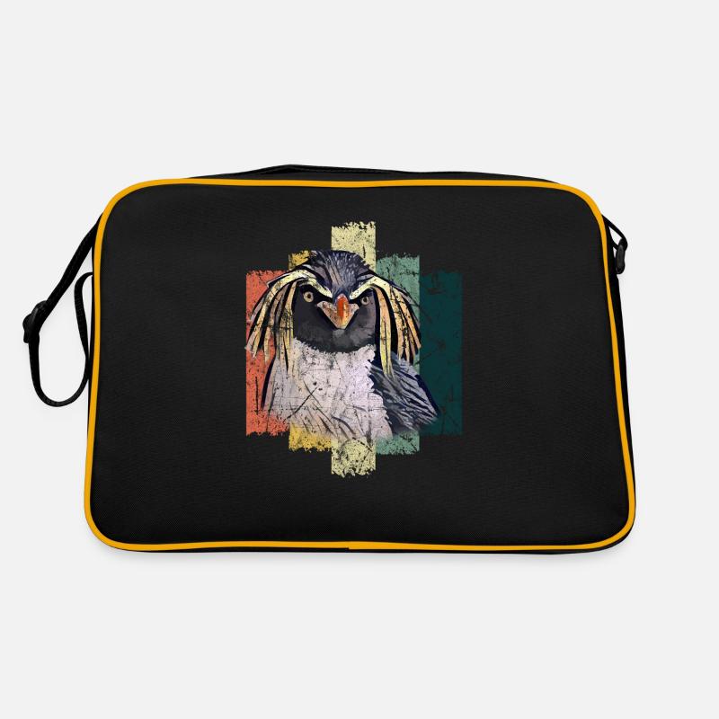 Pinguin Vogel Geschenkidee Retro Tasche