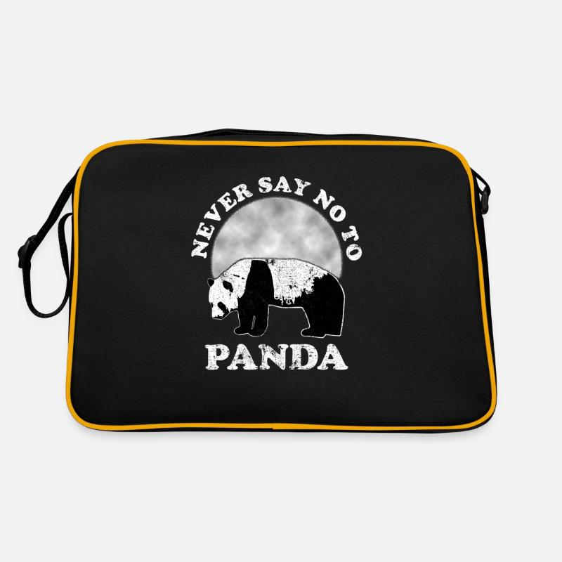 Panda - Sac Retro - noir/or
