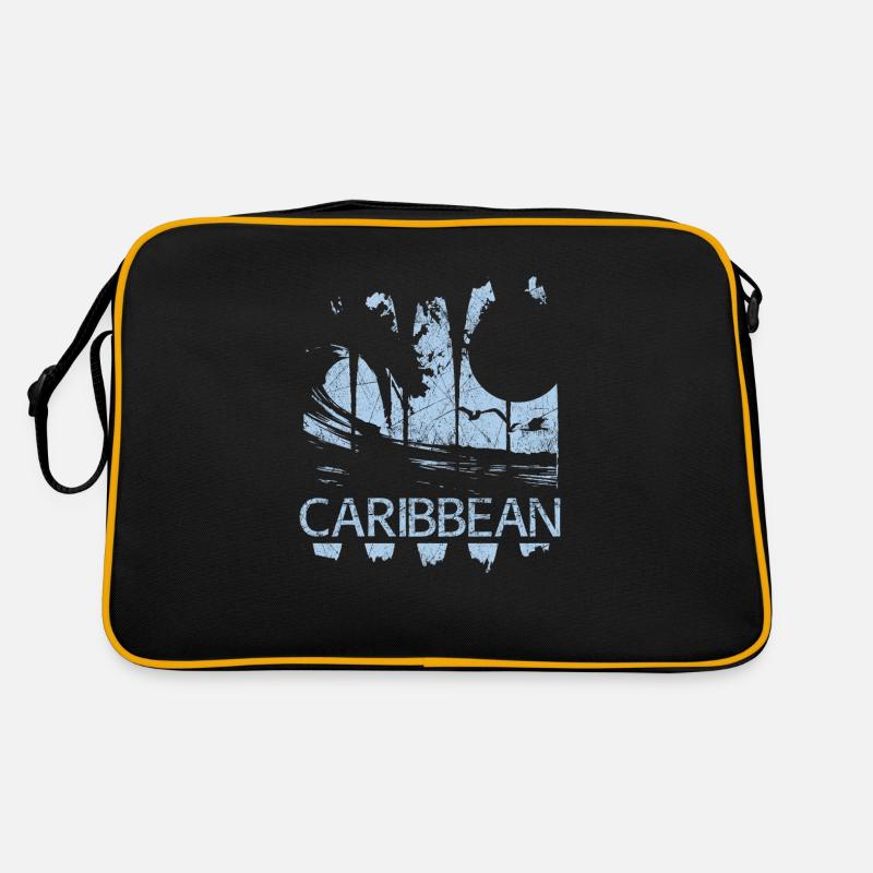 Karibik Karibisch Urlaub Geschenkidee Retro Tasche