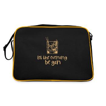 alcohol - Retro Bag - black/gold - Back