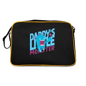 Kind Kinder Geschenkidee - Retro Tasche - Schwarz/Gold - Hinten