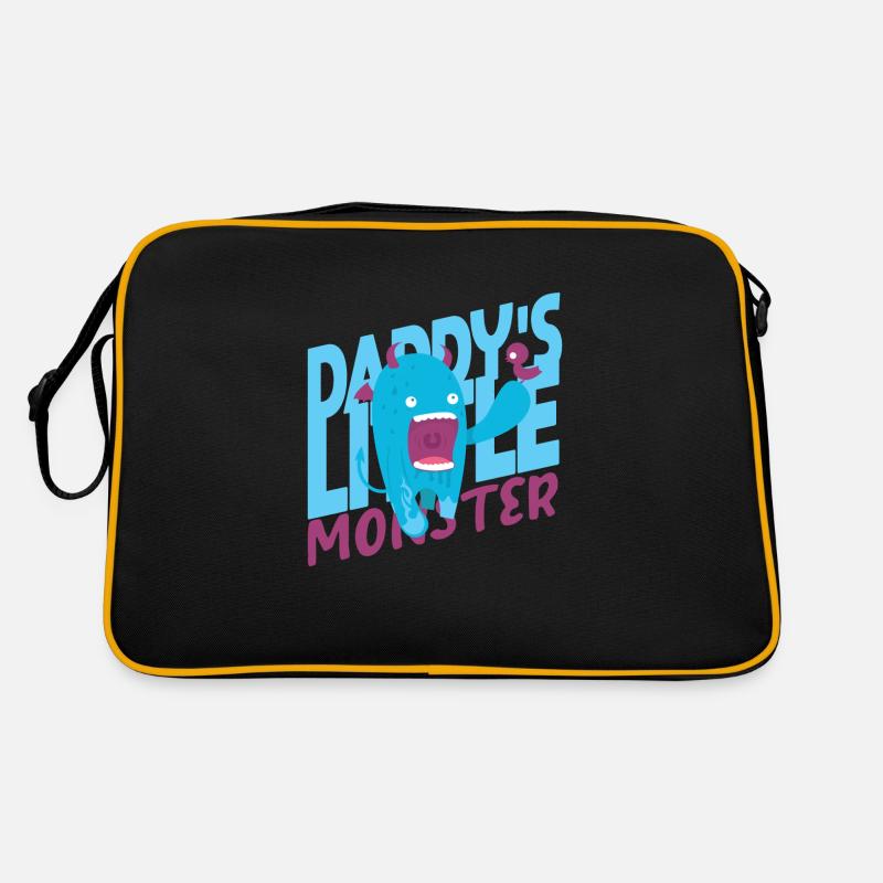 Kind Kinder Geschenkidee - Retro Tasche - Schwarz/Gold