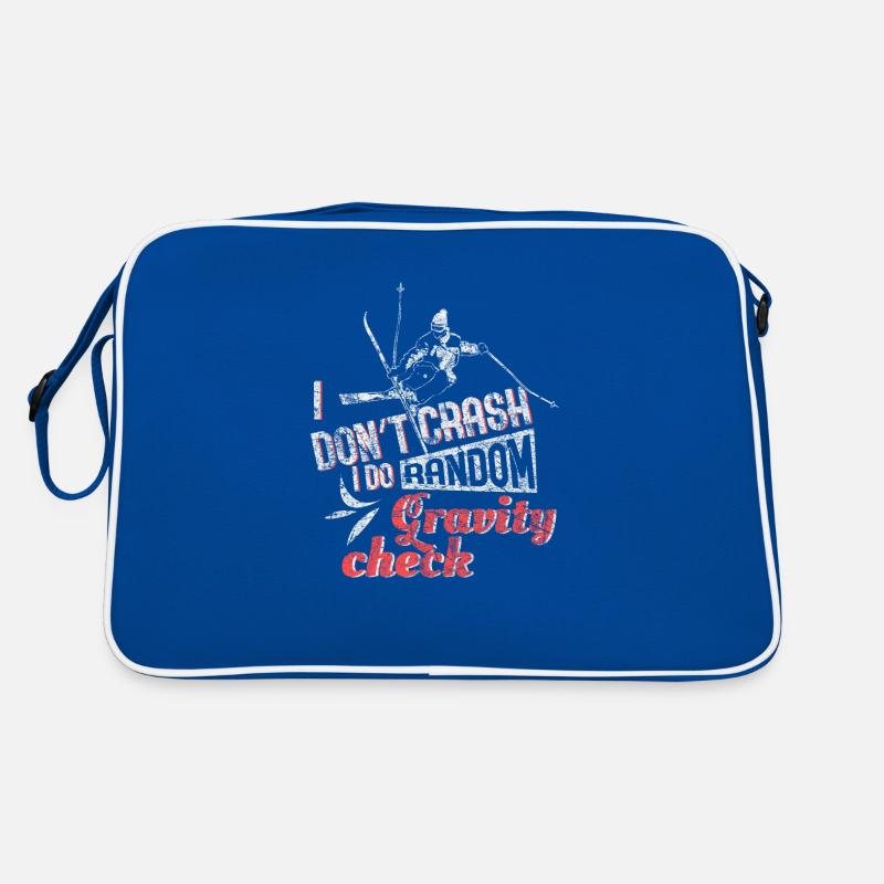 Spruch Ski Retro Tasche