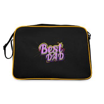 Father's Father's Day - Retro Bag - black/gold - Back