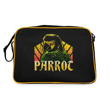 perroquet - Sac Retro - noir/or - Dos