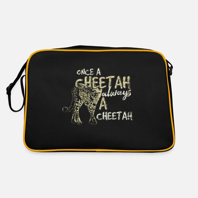 cheetah - Retro Bag - black/gold