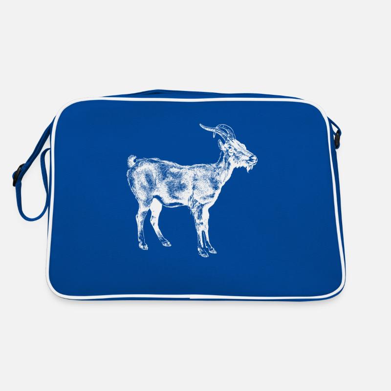 White goat Retro Bag