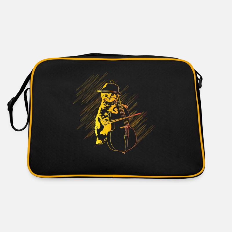 Cadeau de violoncelle chat Sac Retro