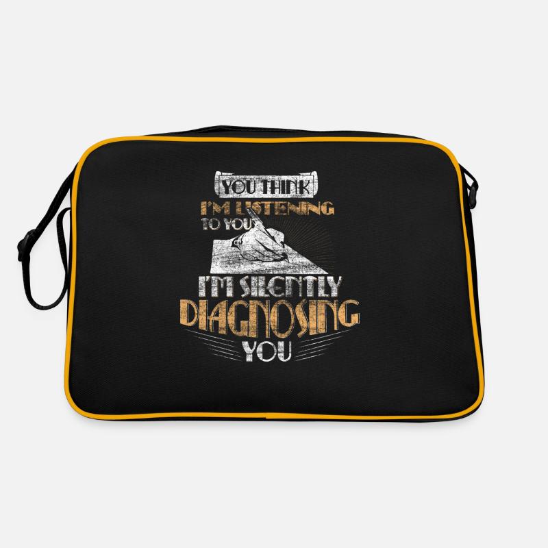 Psychology Gift Idea - Retro Bag - black/gold