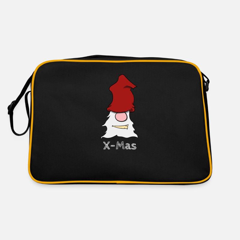 Kinder Weihnachten Geschenk - Retro Tasche - Schwarz/Gold