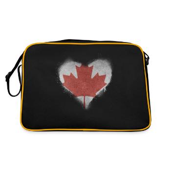 J'aime le canada - Sac Retro - noir/or - Dos