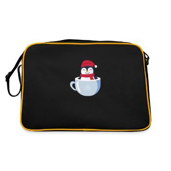 Penguin in cocoa - Retro Bag - black/gold - Back