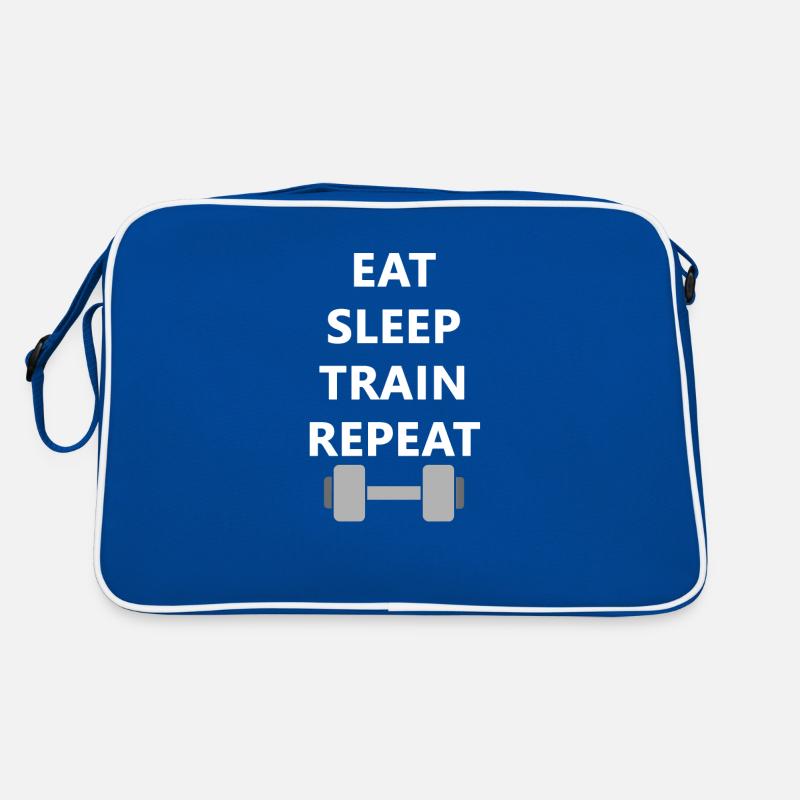 EAT SLEEP TRAIN REPEAT Retro Bag