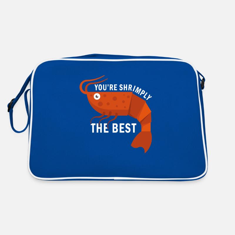 Garnele Schrimp Du bist einfach der beste Retro Tasche