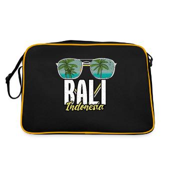 Idée cadeau Souvenirs de Bali - Sac Retro - noir/or - Dos