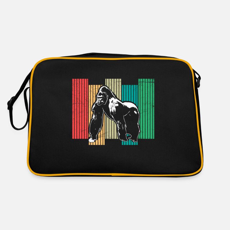 Affe Affig Schimpanse Geschenkidee Retro Tasche