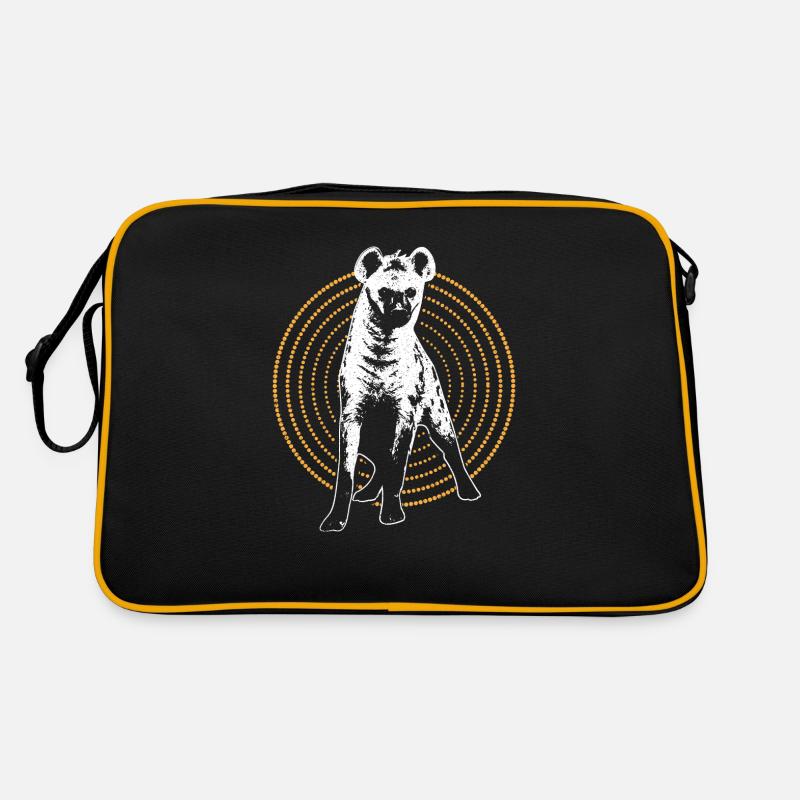Hyäne Serengeti Aasfresser Geschenkidee Retro Tasche