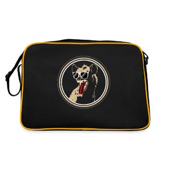 Animal hyène - Sac Retro - noir/or - Dos