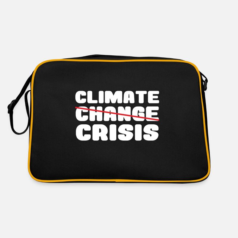 Climate change crisis gift ecology saying Retro Bag