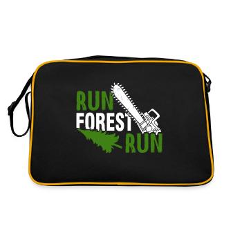 Forester de tronçonneuse de type bûcheron - Sac Retro - noir/or - Dos