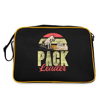 Wolf Pack Gift - Retro Bag - black/gold - Back