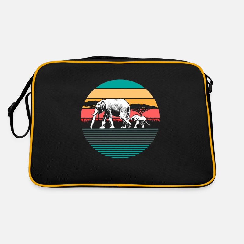 Elefant Geschenk Retro Tasche