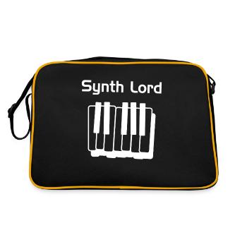 Synthest synthés de musique de clavier cadeau - Sac Retro - noir/or - Dos