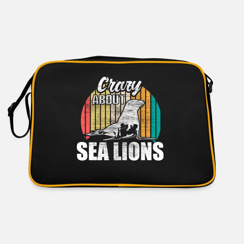 Seelöwe Niedlich Tiere Geschenkidee Retro Tasche