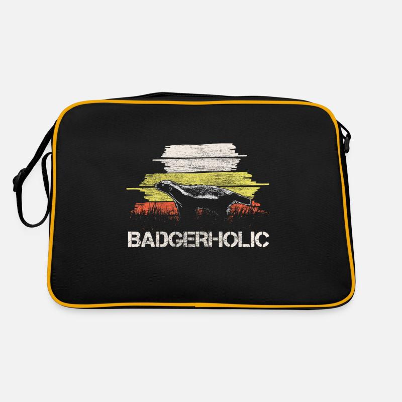 Dachs Tier Geschenk Retro Tasche