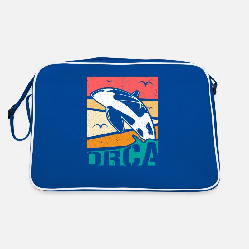 Orca Delfin Geschenkidee Retro Tasche