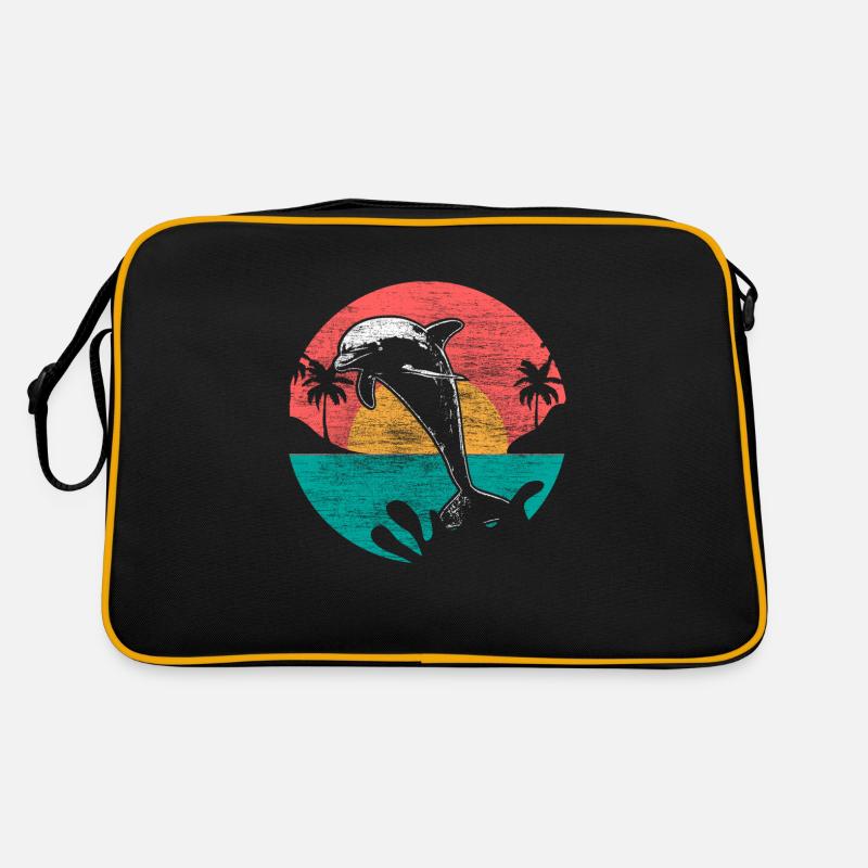 Dolphin Bottlenose Dolphin Ocean Gift Retro Bag