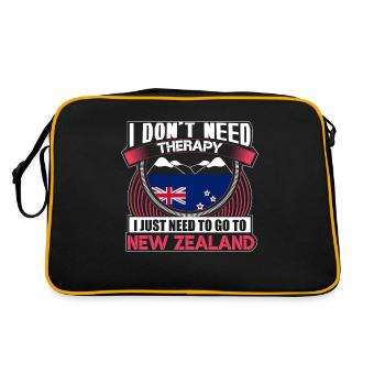 Nouvelle-Zélande Polynésie Patrie Idée cadeau - Sac Retro - noir/or - Dos