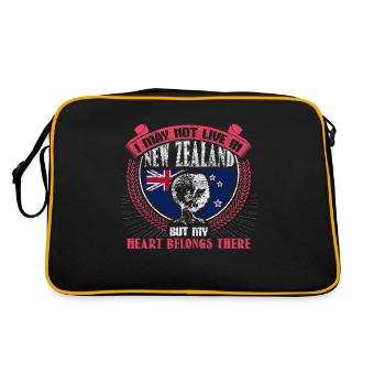 Origine de l’île de Nouvelle-Zélande - Sac Retro - noir/or - Dos
