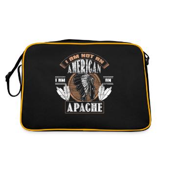 Indiens Amérique du Nord Cowboys Idée cadeau - Sac Retro - noir/or - Dos