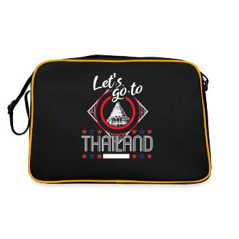 Thaïlande Origine des vacances - Sac Retro - noir/or - Dos