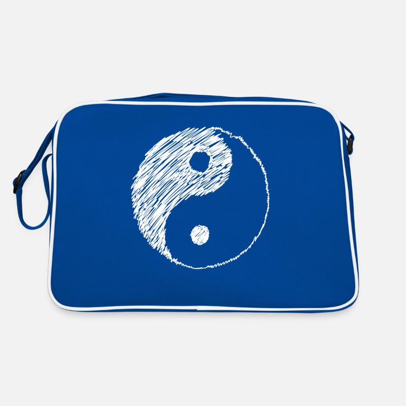 Yin Yang Symbol Doodle Retro Bag