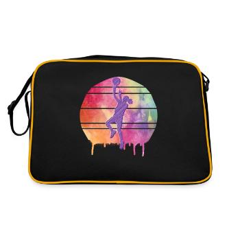 Basketteur - Sac Retro - noir/or - Dos