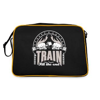 Weight Training Biceps Training Gift - Retro Bag - black/gold - Back