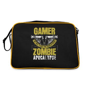 Zombie Apocalypse Games Cadeau - Sac Retro - noir/or - Dos