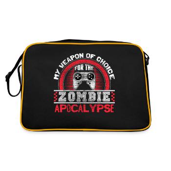 Zombie Apocalypse Armes Épidémie Idée Cadeau - Sac Retro - noir/or - Dos