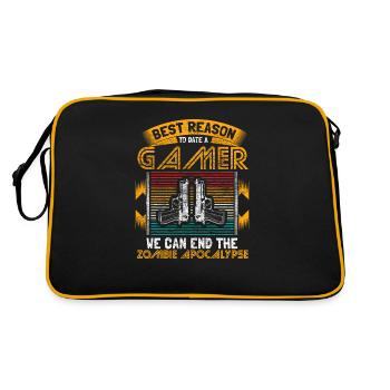 Zombie Apocalypse Armes Cadeau d’horreur - Sac Retro - noir/or - Dos