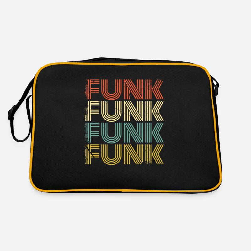Funk Funky - Retro Tasche - Schwarz/Gold