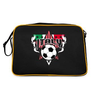 Italy Football Squadra Azzurra Footballer - Retro Bag - black/gold - Back