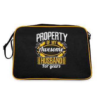 Mariage Alliance Alliance Idée Cadeau - Sac Retro - noir/or - Dos
