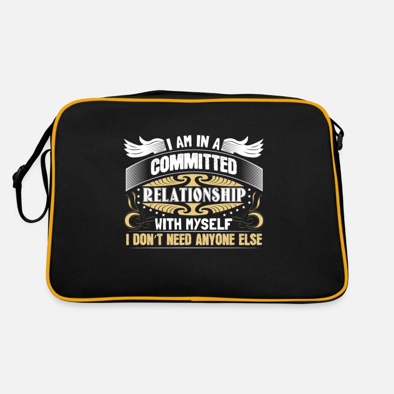 Single Solo Party Geschenkidee Retro Tasche