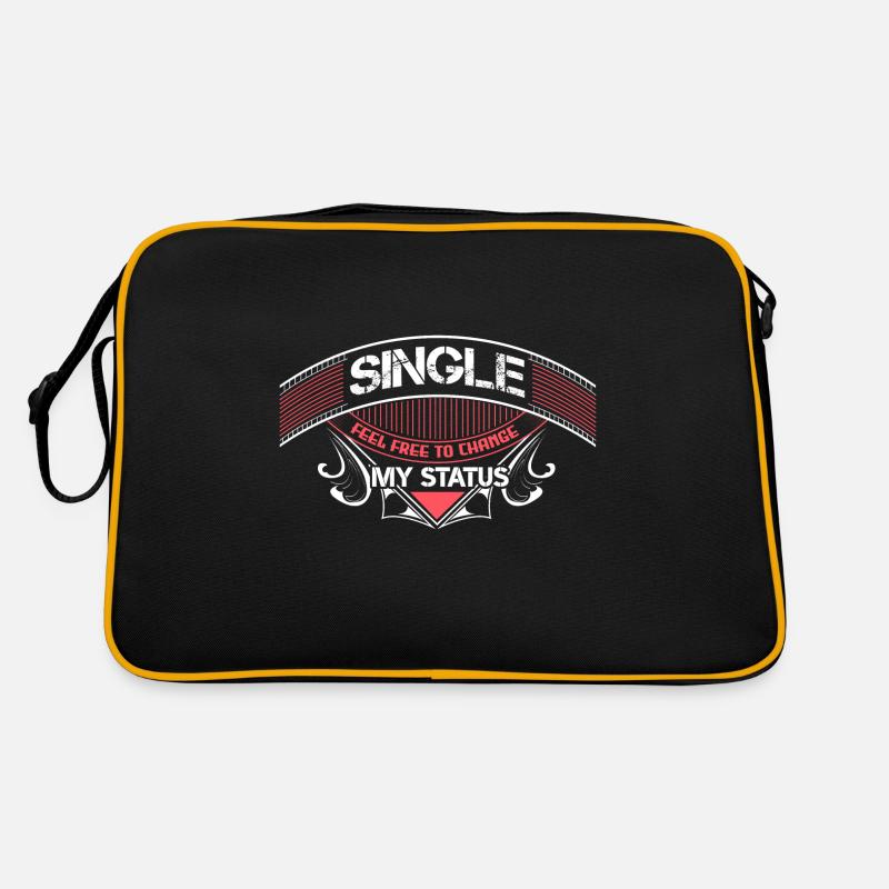 Single Unabhängig Party - Retro Tasche - Schwarz/Gold