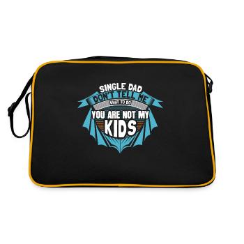 Single Father Papa - Retro Bag - black/gold - Back