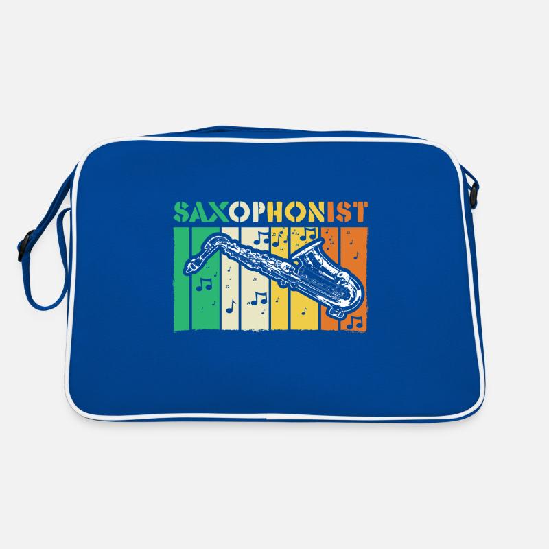 Saxophon Jazz Geschenk Retro Tasche