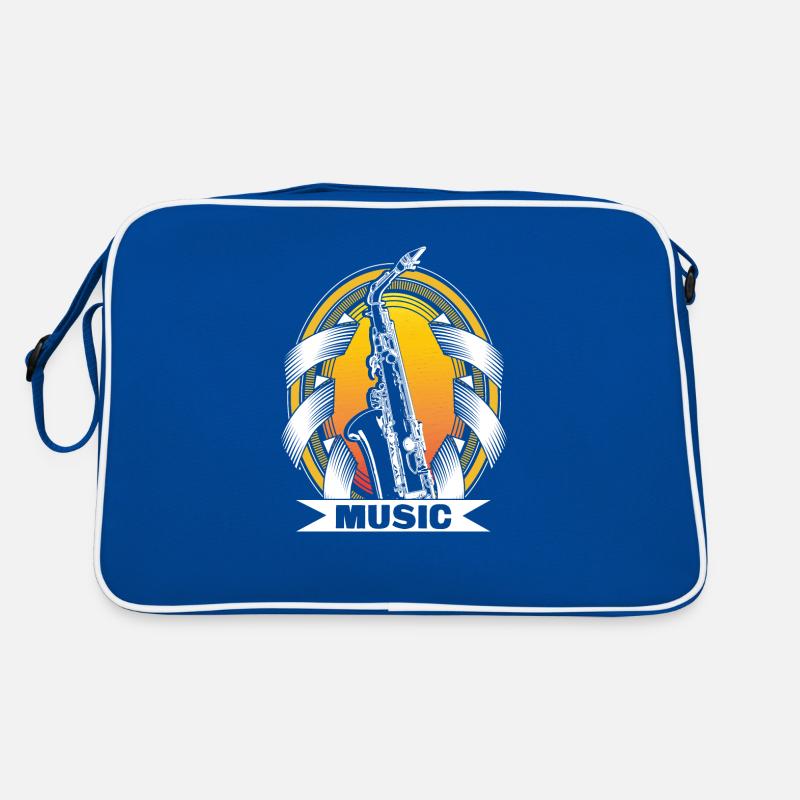 Saxophon Blues Konzert Geschenkidee Retro Tasche