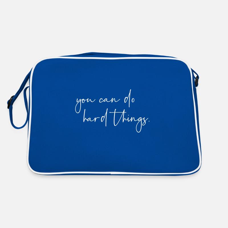 You can do hard things Retro Tasche
